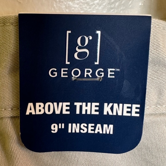 Khaki Flat Front Shorts - Picture 2 of 6